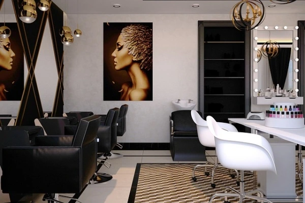 Nail salon interior